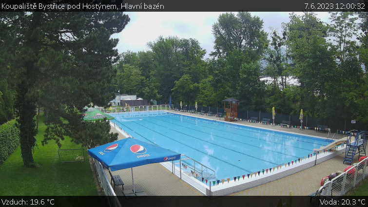 Koupaliště Bystřice pod Hostýnem - Hlavní bazén - 7.6.2023 v 12:00