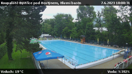 Koupaliště Bystřice pod Hostýnem - Hlavní bazén - 7.6.2023 v 18:00