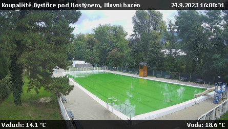 Koupaliště Bystřice pod Hostýnem - Hlavní bazén - 24.9.2023 v 16:00