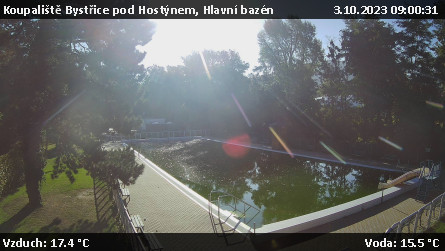 Koupaliště Bystřice pod Hostýnem - Hlavní bazén - 3.10.2023 v 09:00