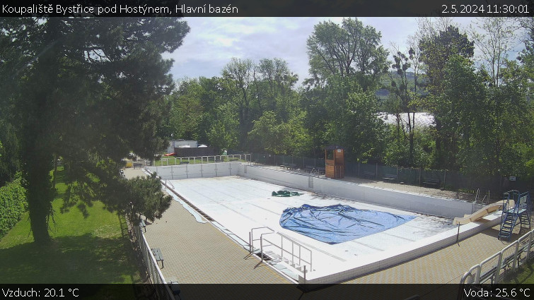 Koupaliště Bystřice pod Hostýnem - Hlavní bazén - 2.5.2024 v 11:30