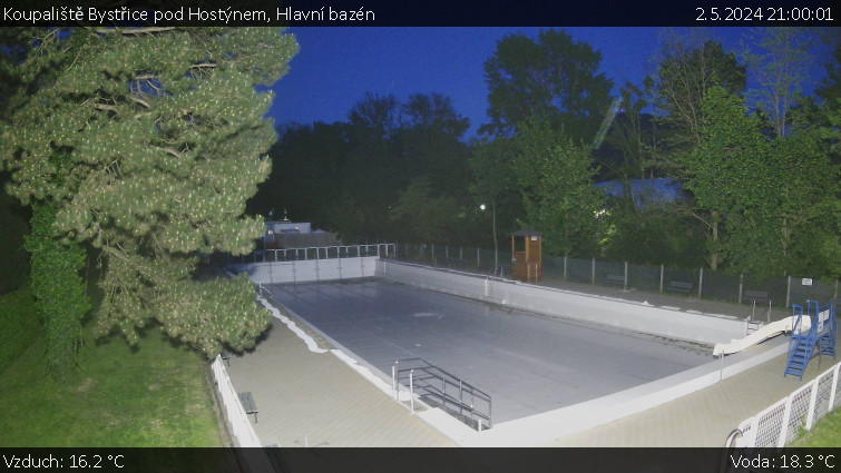 Koupaliště Bystřice pod Hostýnem - Hlavní bazén - 2.5.2024 v 21:00