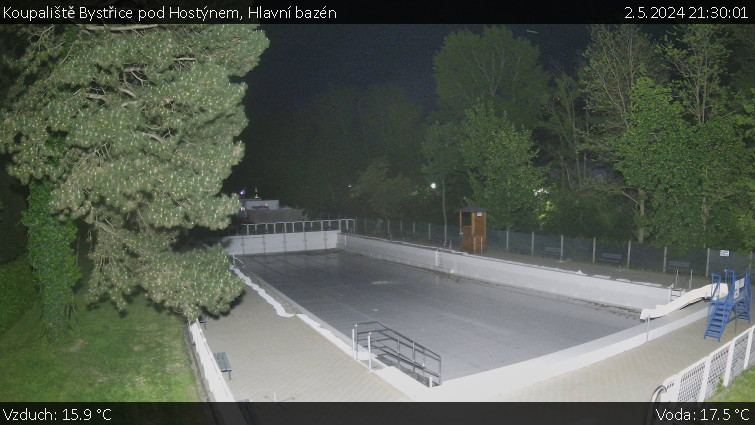 Koupaliště Bystřice pod Hostýnem - Hlavní bazén - 2.5.2024 v 21:30