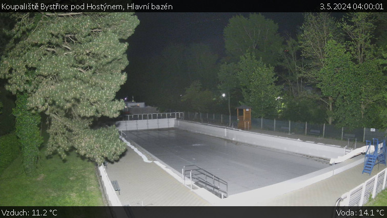 Koupaliště Bystřice pod Hostýnem - Hlavní bazén - 3.5.2024 v 04:00