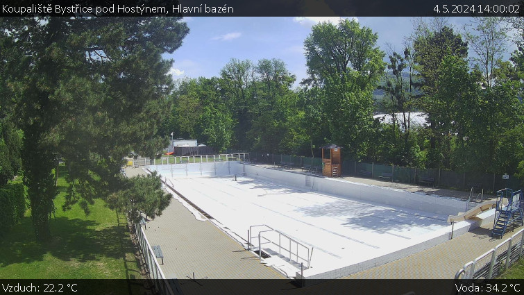 Koupaliště Bystřice pod Hostýnem - Hlavní bazén - 4.5.2024 v 14:00