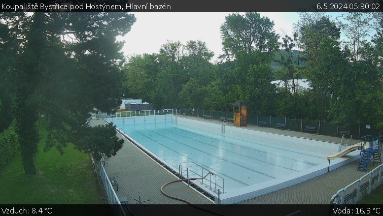 Koupaliště Bystřice pod Hostýnem - Hlavní bazén - 6.5.2024 v 05:30