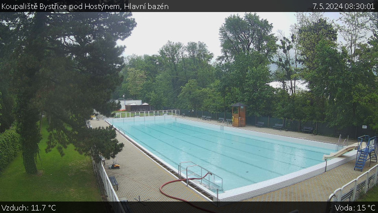Koupaliště Bystřice pod Hostýnem - Hlavní bazén - 7.5.2024 v 08:30