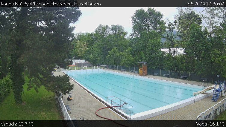 Koupaliště Bystřice pod Hostýnem - Hlavní bazén - 7.5.2024 v 12:30