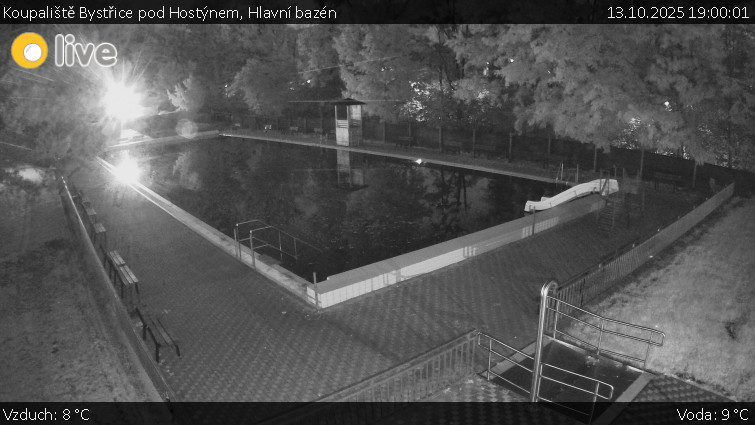 Koupaliště Bystřice pod Hostýnem - Hlavní bazén - 13.10.2025 v 19:00 Koupaliště Bystřice pod Hostýnem - Hlavní bazén - 13.10.2025 v 19:00