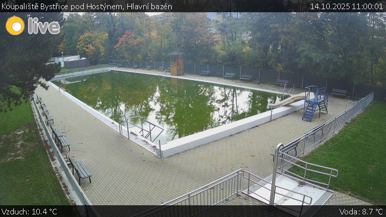 Koupaliště Bystřice pod Hostýnem - Hlavní bazén - 14.10.2025 v 11:00 Koupaliště Bystřice pod Hostýnem - Hlavní bazén - 14.10.2025 v 11:00