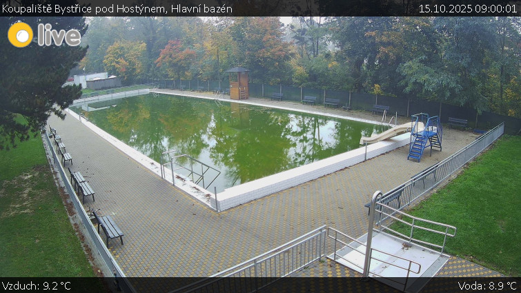 Koupaliště Bystřice pod Hostýnem - Hlavní bazén - 15.10.2025 v 09:00 Koupaliště Bystřice pod Hostýnem - Hlavní bazén - 15.10.2025 v 09:00