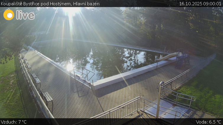 Koupaliště Bystřice pod Hostýnem - Hlavní bazén - 16.10.2025 v 09:00 Koupaliště Bystřice pod Hostýnem - Hlavní bazén - 16.10.2025 v 09:00