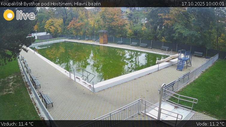 Koupaliště Bystřice pod Hostýnem - Hlavní bazén - 17.10.2025 v 10:00 Koupaliště Bystřice pod Hostýnem - Hlavní bazén - 17.10.2025 v 10:00