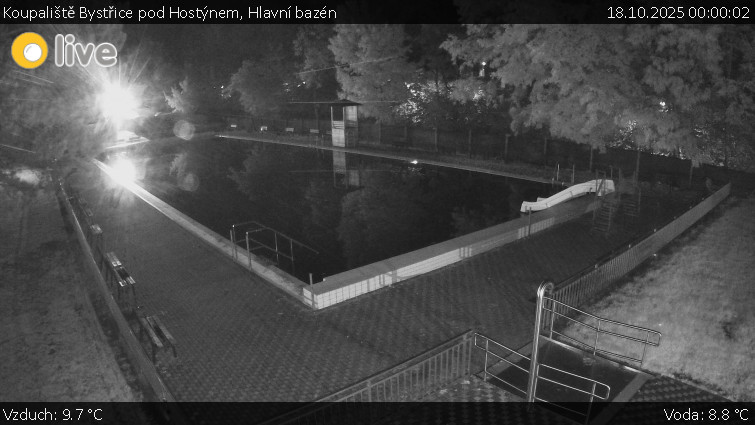 Koupaliště Bystřice pod Hostýnem - Hlavní bazén - 18.10.2025 v 00:00 Koupaliště Bystřice pod Hostýnem - Hlavní bazén - 18.10.2025 v 00:00