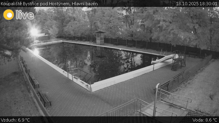 Koupaliště Bystřice pod Hostýnem - Hlavní bazén - 18.10.2025 v 18:30 Koupaliště Bystřice pod Hostýnem - Hlavní bazén - 18.10.2025 v 18:30