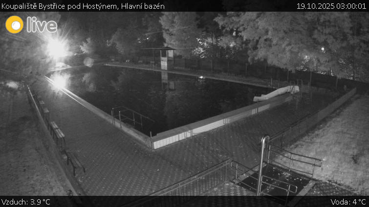 Koupaliště Bystřice pod Hostýnem - Hlavní bazén - 19.10.2025 v 03:00 Koupaliště Bystřice pod Hostýnem - Hlavní bazén - 19.10.2025 v 03:00
