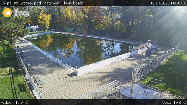 Koupaliště Bystřice pod Hostýnem - Hlavní bazén - 19.10.2025 v 14:30 Koupaliště Bystřice pod Hostýnem - Hlavní bazén - 19.10.2025 v 14:30