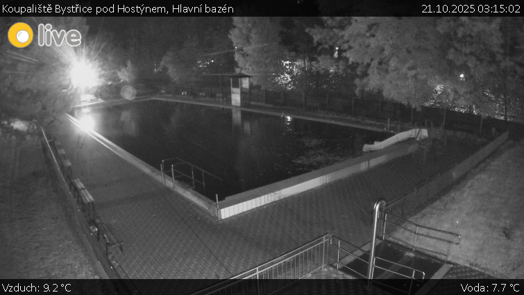 Koupaliště Bystřice pod Hostýnem - Hlavní bazén - 21.10.2025 v 03:15 Koupaliště Bystřice pod Hostýnem - Hlavní bazén - 21.10.2025 v 03:15