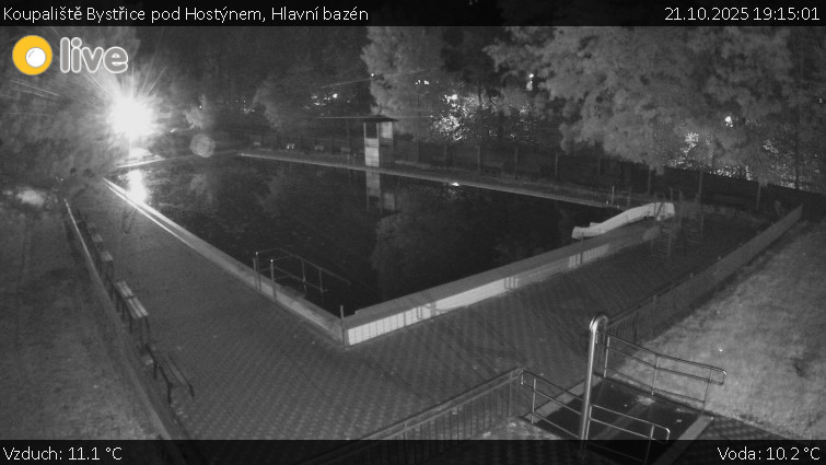 Koupaliště Bystřice pod Hostýnem - Hlavní bazén - 21.10.2025 v 19:15 Koupaliště Bystřice pod Hostýnem - Hlavní bazén - 21.10.2025 v 19:15