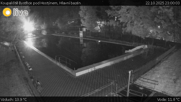 Koupaliště Bystřice pod Hostýnem - Hlavní bazén - 22.10.2025 v 23:00 Koupaliště Bystřice pod Hostýnem - Hlavní bazén - 22.10.2025 v 23:00
