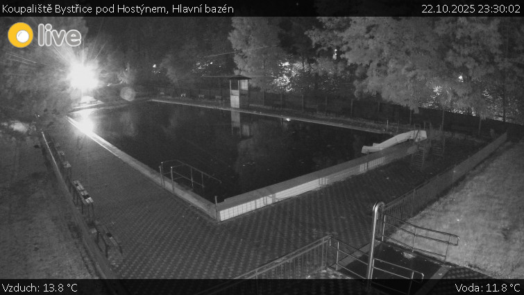 Koupaliště Bystřice pod Hostýnem - Hlavní bazén - 22.10.2025 v 23:30 Koupaliště Bystřice pod Hostýnem - Hlavní bazén - 22.10.2025 v 23:30