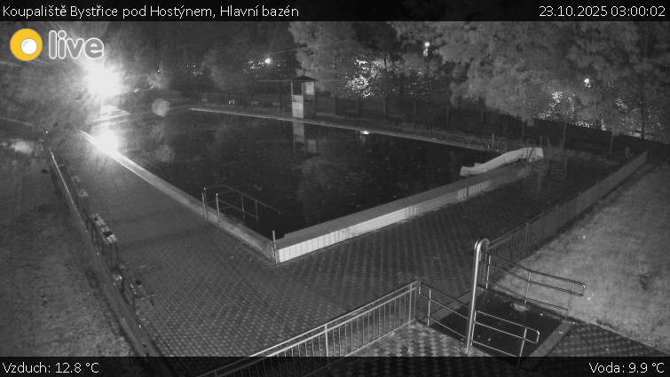 Koupaliště Bystřice pod Hostýnem - Hlavní bazén - 23.10.2025 v 03:00 Koupaliště Bystřice pod Hostýnem - Hlavní bazén - 23.10.2025 v 03:00