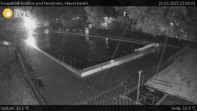 Koupaliště Bystřice pod Hostýnem - Hlavní bazén - 23.10.2025 v 23:00 Koupaliště Bystřice pod Hostýnem - Hlavní bazén - 23.10.2025 v 23:00