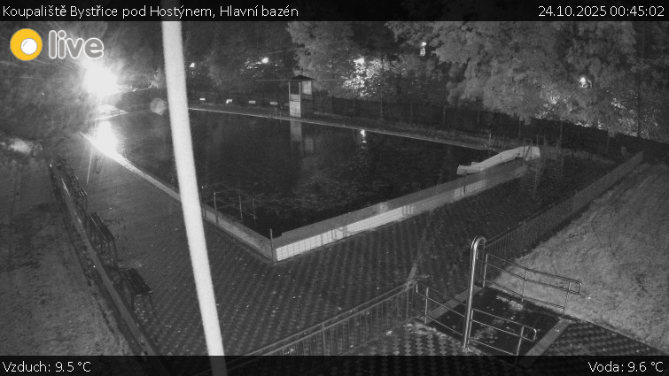 Koupaliště Bystřice pod Hostýnem - Hlavní bazén - 24.10.2025 v 00:45 Koupaliště Bystřice pod Hostýnem - Hlavní bazén - 24.10.2025 v 00:45