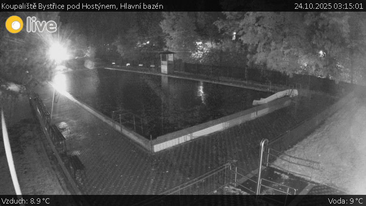 Koupaliště Bystřice pod Hostýnem - Hlavní bazén - 24.10.2025 v 03:15 Koupaliště Bystřice pod Hostýnem - Hlavní bazén - 24.10.2025 v 03:15