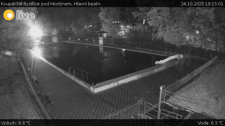 Koupaliště Bystřice pod Hostýnem - Hlavní bazén - 24.10.2025 v 19:15 Koupaliště Bystřice pod Hostýnem - Hlavní bazén - 24.10.2025 v 19:15