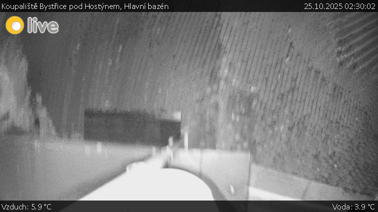 Koupaliště Bystřice pod Hostýnem - Hlavní bazén - 25.10.2025 v 02:30 Koupaliště Bystřice pod Hostýnem - Hlavní bazén - 25.10.2025 v 02:30