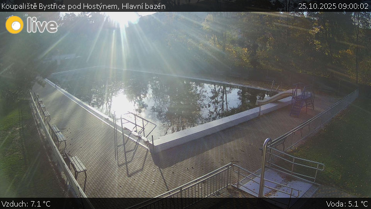 Koupaliště Bystřice pod Hostýnem - Hlavní bazén - 25.10.2025 v 09:00 Koupaliště Bystřice pod Hostýnem - Hlavní bazén - 25.10.2025 v 09:00