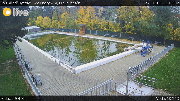 Koupaliště Bystřice pod Hostýnem - Hlavní bazén - 25.10.2025 v 12:00 Koupaliště Bystřice pod Hostýnem - Hlavní bazén - 25.10.2025 v 12:00
