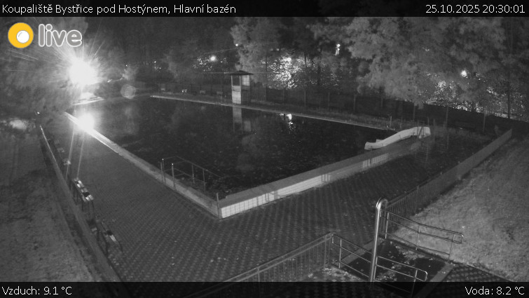 Koupaliště Bystřice pod Hostýnem - Hlavní bazén - 25.10.2025 v 20:30 Koupaliště Bystřice pod Hostýnem - Hlavní bazén - 25.10.2025 v 20:30
