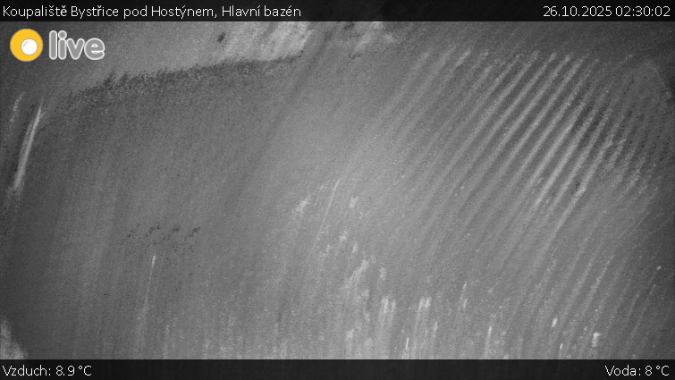 Koupaliště Bystřice pod Hostýnem - Hlavní bazén - 26.10.2025 v 02:30 Koupaliště Bystřice pod Hostýnem - Hlavní bazén - 26.10.2025 v 02:30
