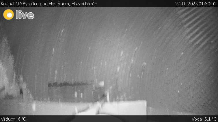 Koupaliště Bystřice pod Hostýnem - Hlavní bazén - 27.10.2025 v 01:30 Koupaliště Bystřice pod Hostýnem - Hlavní bazén - 27.10.2025 v 01:30