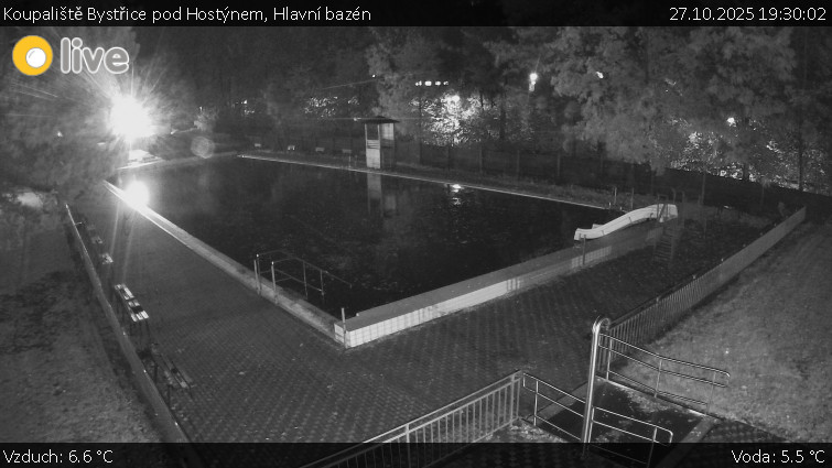 Koupaliště Bystřice pod Hostýnem - Hlavní bazén - 27.10.2025 v 19:30 Koupaliště Bystřice pod Hostýnem - Hlavní bazén - 27.10.2025 v 19:30