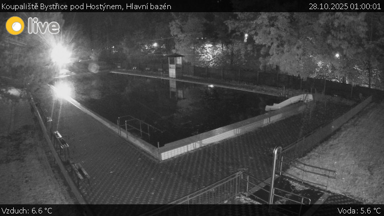 Koupaliště Bystřice pod Hostýnem - Hlavní bazén - 28.10.2025 v 01:00 Koupaliště Bystřice pod Hostýnem - Hlavní bazén - 28.10.2025 v 01:00