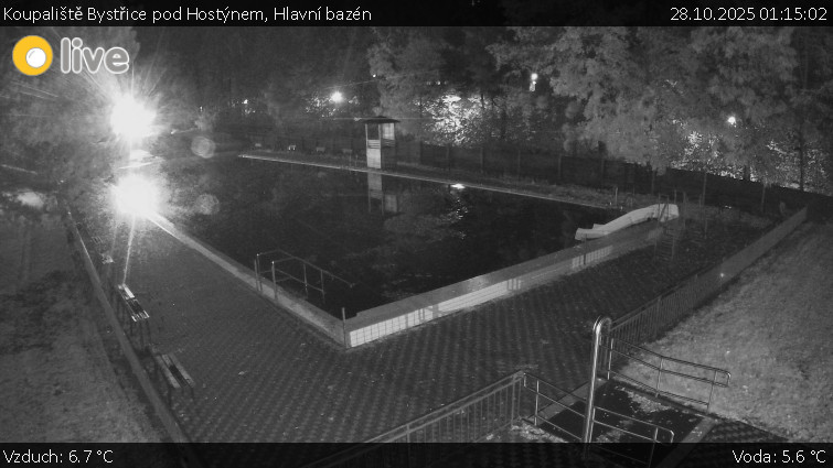 Koupaliště Bystřice pod Hostýnem - Hlavní bazén - 28.10.2025 v 01:15 Koupaliště Bystřice pod Hostýnem - Hlavní bazén - 28.10.2025 v 01:15