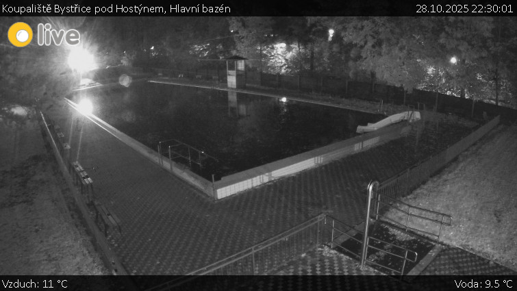 Koupaliště Bystřice pod Hostýnem - Hlavní bazén - 28.10.2025 v 22:30 Koupaliště Bystřice pod Hostýnem - Hlavní bazén - 28.10.2025 v 22:30