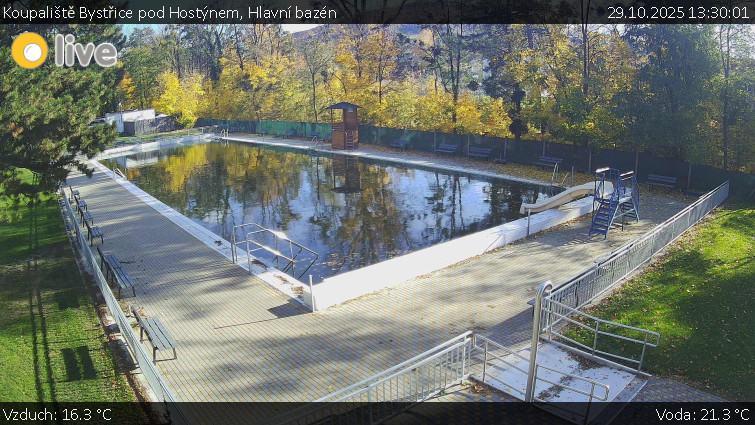 Koupaliště Bystřice pod Hostýnem - Hlavní bazén - 29.10.2025 v 13:30 Koupaliště Bystřice pod Hostýnem - Hlavní bazén - 29.10.2025 v 13:30