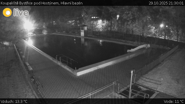Koupaliště Bystřice pod Hostýnem - Hlavní bazén - 29.10.2025 v 21:30 Koupaliště Bystřice pod Hostýnem - Hlavní bazén - 29.10.2025 v 21:30