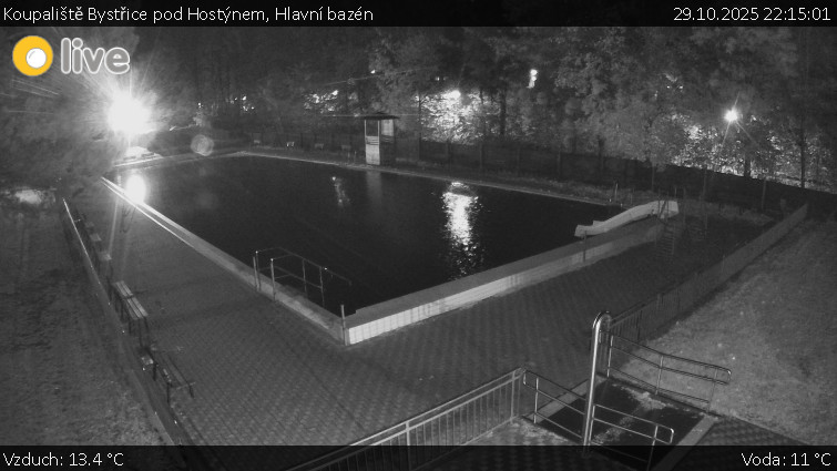 Koupaliště Bystřice pod Hostýnem - Hlavní bazén - 29.10.2025 v 22:15 Koupaliště Bystřice pod Hostýnem - Hlavní bazén - 29.10.2025 v 22:15