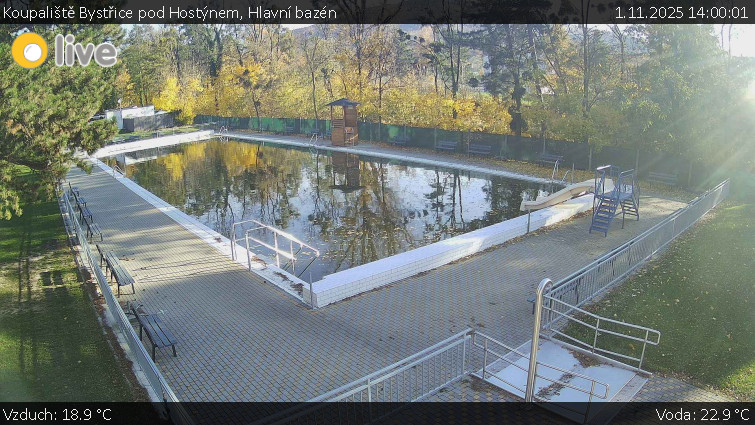 Koupaliště Bystřice pod Hostýnem - Hlavní bazén - 1.11.2025 v 14:00 Koupaliště Bystřice pod Hostýnem - Hlavní bazén - 1.11.2025 v 14:00