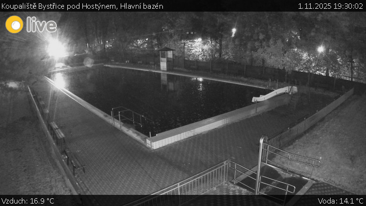 Koupaliště Bystřice pod Hostýnem - Hlavní bazén - 1.11.2025 v 19:30 Koupaliště Bystřice pod Hostýnem - Hlavní bazén - 1.11.2025 v 19:30