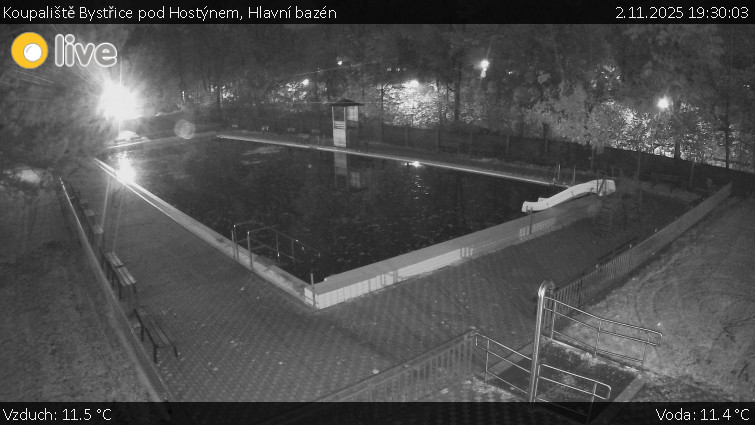 Koupaliště Bystřice pod Hostýnem - Hlavní bazén - 2.11.2025 v 19:30 Koupaliště Bystřice pod Hostýnem - Hlavní bazén - 2.11.2025 v 19:30