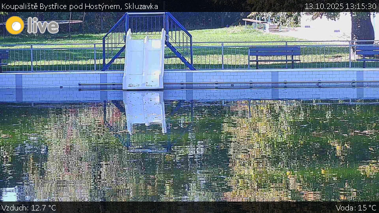 Koupaliště Bystřice pod Hostýnem - Skluzavka - 13.10.2025 v 13:15 Koupaliště Bystřice pod Hostýnem - Skluzavka - 13.10.2025 v 13:15