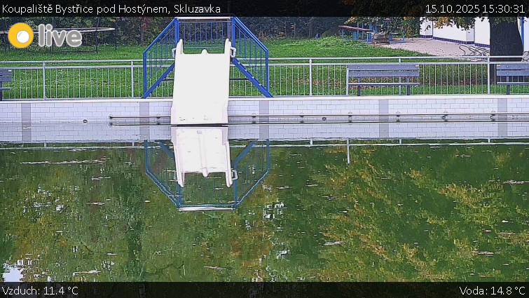 Koupaliště Bystřice pod Hostýnem - Skluzavka - 15.10.2025 v 15:30 Koupaliště Bystřice pod Hostýnem - Skluzavka - 15.10.2025 v 15:30