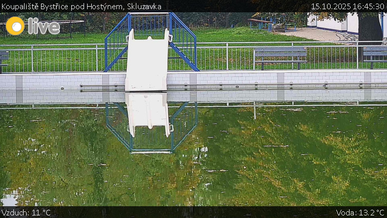 Koupaliště Bystřice pod Hostýnem - Skluzavka - 15.10.2025 v 16:45 Koupaliště Bystřice pod Hostýnem - Skluzavka - 15.10.2025 v 16:45