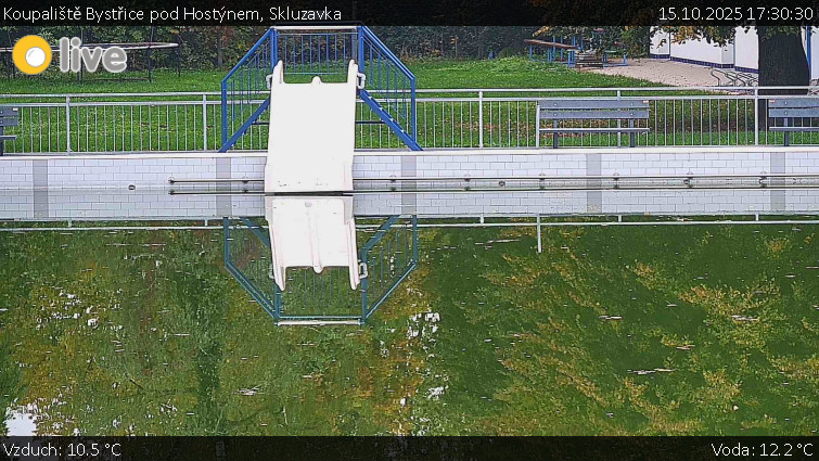 Koupaliště Bystřice pod Hostýnem - Skluzavka - 15.10.2025 v 17:30 Koupaliště Bystřice pod Hostýnem - Skluzavka - 15.10.2025 v 17:30
